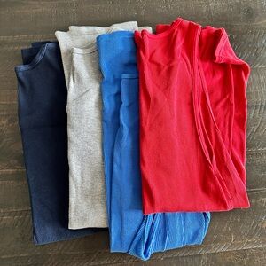 4 pack colored men’s under tanks/tank tops
